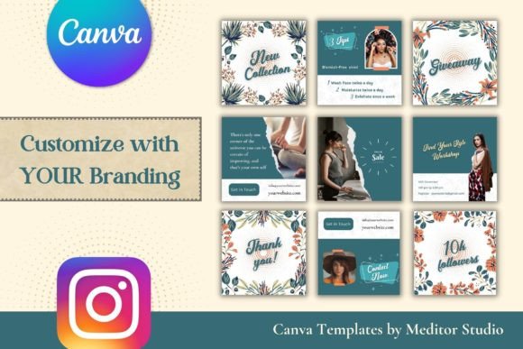 Download Instagram Canva Templates Bundle - Instagram Collection