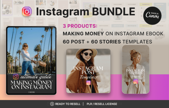 Download Instagram Bundle - 3 Canva Templates - Instagram Collection