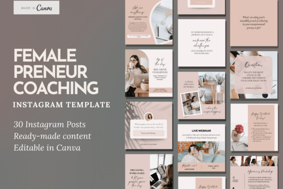 Download Female Boss Coaching Instagram Template - Instagram Collection