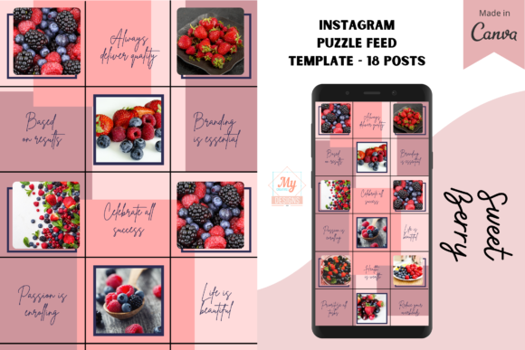 Download Canva Instagram Puzzle Feed Template - Instagram Collection