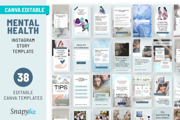 Download Mental Health Instagram Canva Story Temp - Instagram Collection