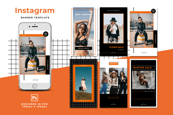 Download Orange White Design Instagram Stories - Instagram Collection