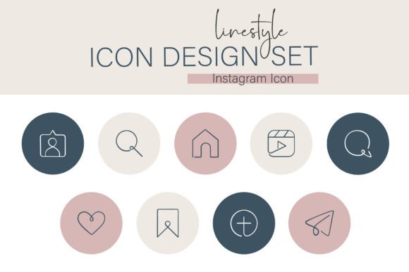 Download Linestyle Icon Design Set Instagram Icon - Instagram Collection