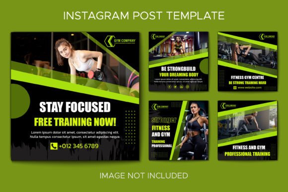 Download Gym Instagram Post Collection Template - Instagram Collection