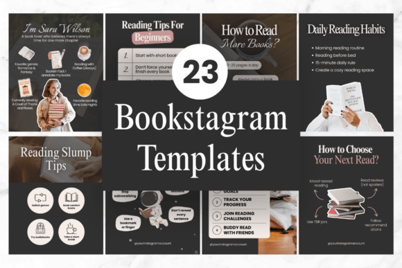 Download Bookstagram Instagram Canva Templates - Instagram Collection