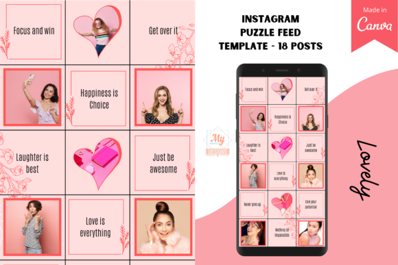 Download Canva Instagram Puzzle Feed Template - Instagram Collection