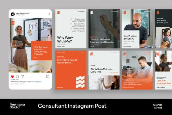 Download Orange Consultant Company Instagram Post - Instagram Collection