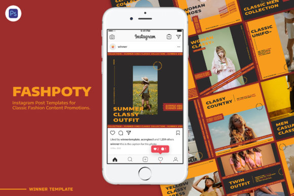 Download Fashpoty Instagram Fashion Post Template - Instagram Collection