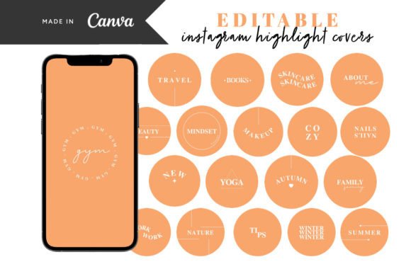 Download Orange Instagram Story Highlight Covers - Instagram Collection