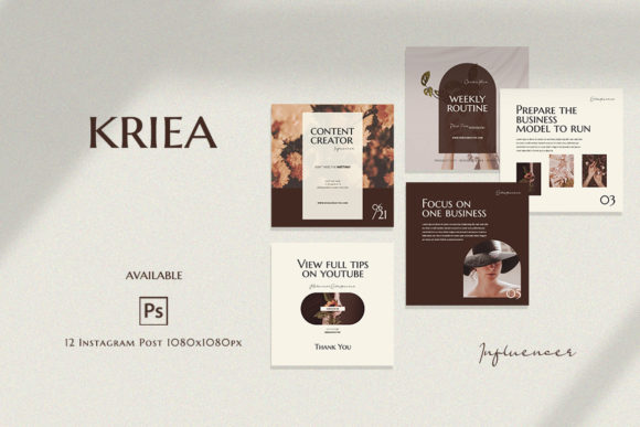 Download Instagram Template Influencers - Kriea - Instagram Collection