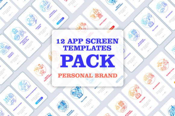Download Personal Branding Mobile App Page Bundle - Personal branding Collection