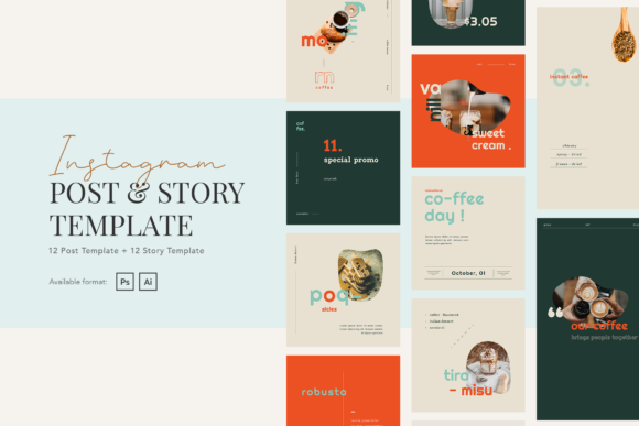 Download Elegant Coffee Shop Instagram Post Story - Instagram Collection