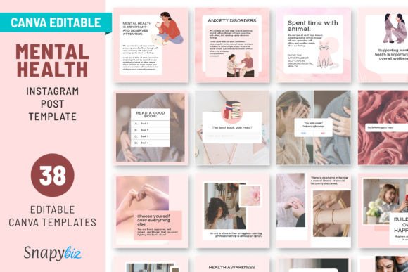 Download Mental Health Instagram Canva Post Temp - Instagram Collection