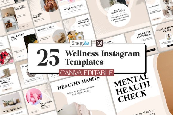 Download Free Wellness Instagram Canva Templates - Instagram Collection