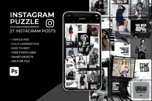 Download Urban - Instagram Puzzle Feed - Instagram Collection