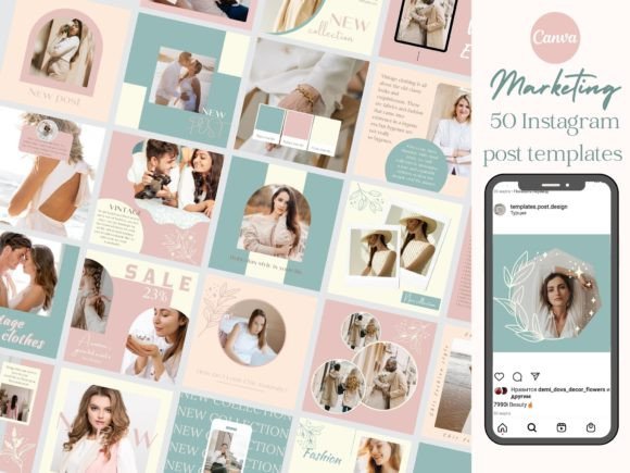 Download 50 Boho Fashion Instagram Post Bundle - Instagram Collection