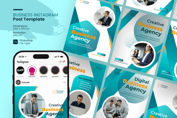 Download Creative Business Agency Instagram Post - Instagram Collection