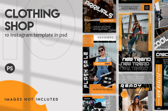 Download Clothing Store Instagram Stories Set - Instagram Collection