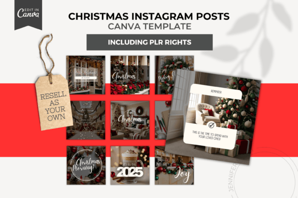 Download PLR Christmas Instagram Canva Templates - Instagram Collection