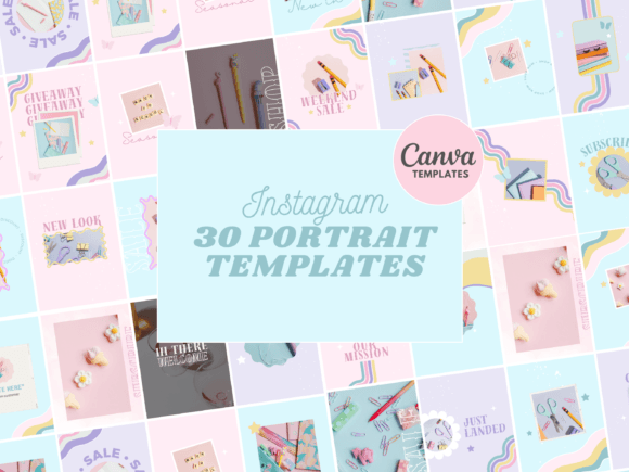 Download Pastel Instagram Canva Templates - Instagram Collection