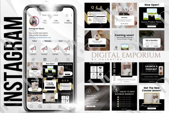 Download 45 Editable Instagram Canva Templates - Instagram Collection