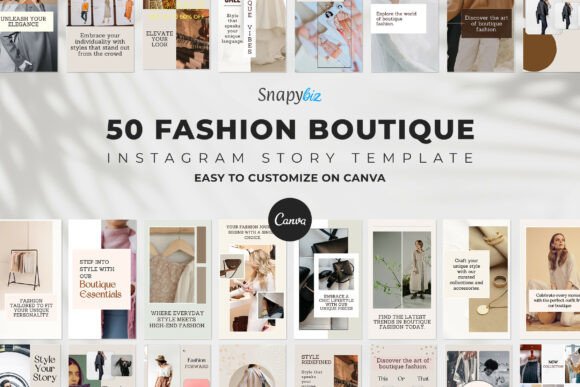 Download Fashion Instagram Canva Story Templates - Instagram Collection