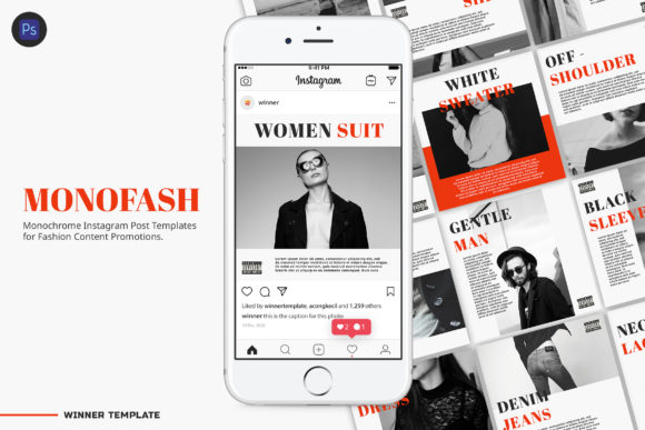 Download Monofash Instagram Fashion Post Template - Instagram Collection