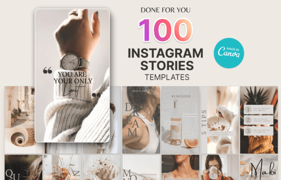 Download 100 Instagram Stories Templates, Canva - Instagram Collection