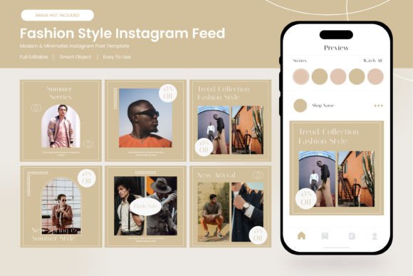 Download Set Instagram Feed  Aesthetic Figma - Instagram Collection