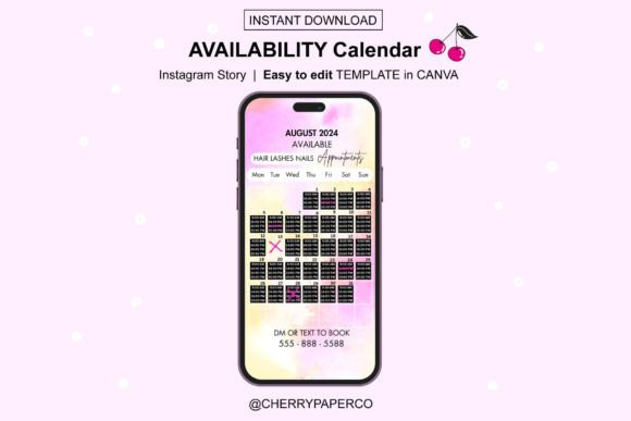 Download Instagram Story Calendar, AUGUST 2024 - Instagram Collection