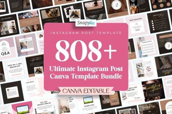 Download Instagram Post Canva Template Bundle - Instagram Collection