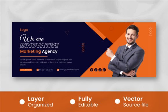 Download Modern Business Cover for Facebook Template - Premium Resources
