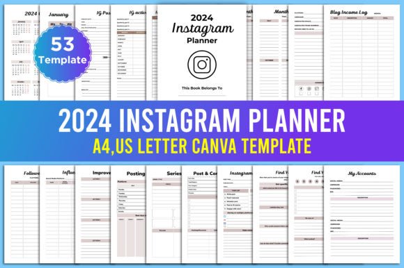 Download 2024 Instagram Planner Canva Template - Instagram Collection