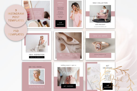 Download PSD Instagram Post Template Set #7 - Instagram Collection