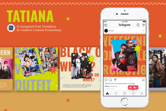 Download Tatiana Instagram Fashion Post Template - Instagram Collection