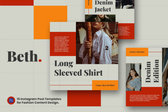 Download Beth Instagram Fashion Post Template - Instagram Collection
