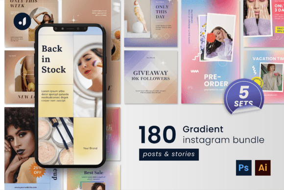 Download Gradient Instagram Bundle - Instagram Collection