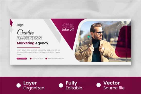 Download Modern Business Cover for Facebook Template - Premium Resources
