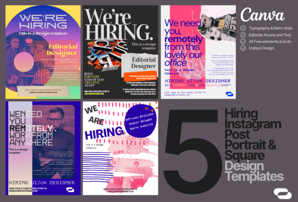 Download We're Hiring Theme Instagram Post - Instagram Collection